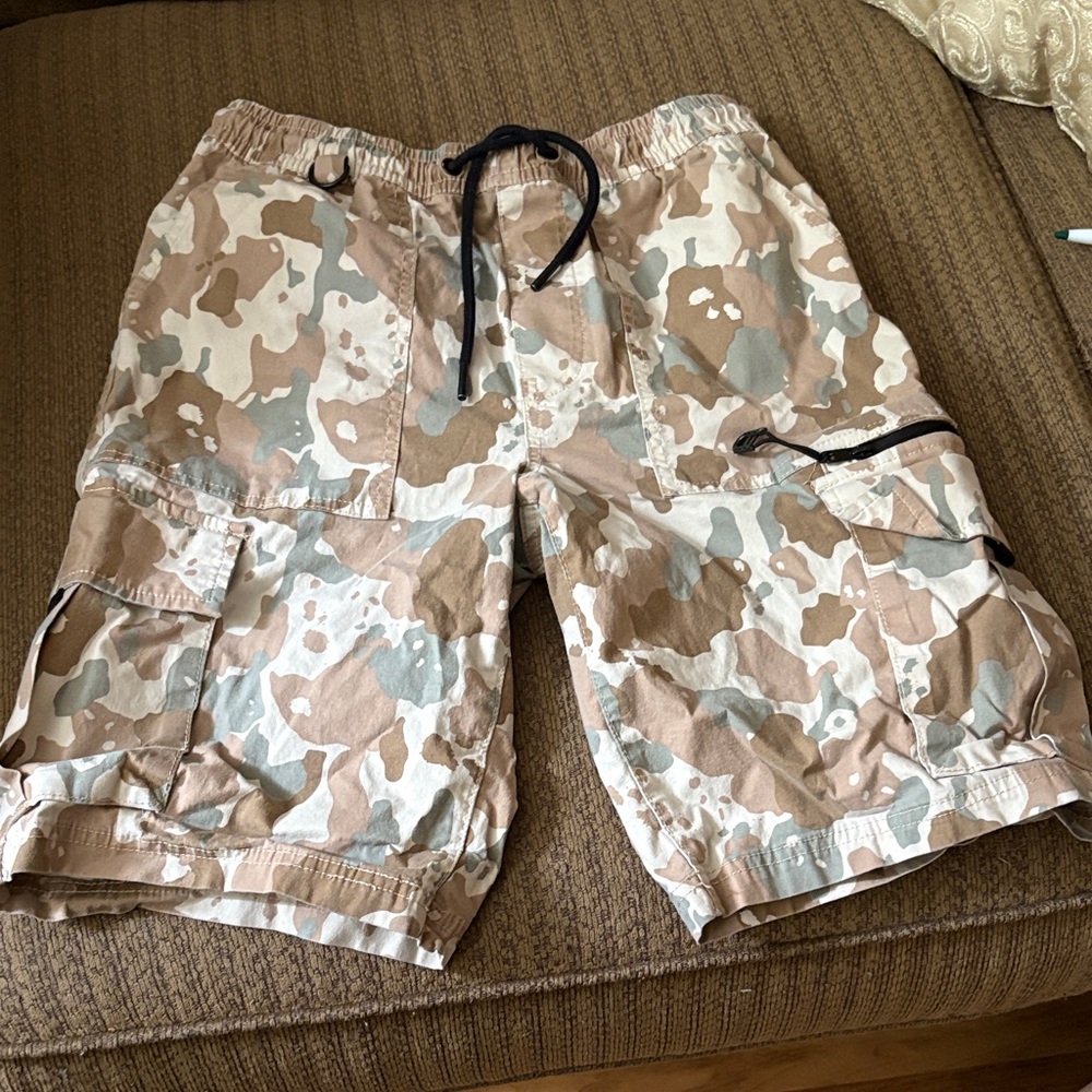 George Men's Tan and Gray Cargo Shorts
